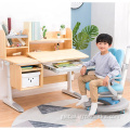 Children Study Table Chair Set Modern student writing desk wooden study kids desk Supplier